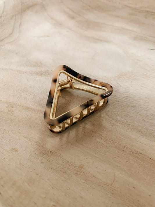 Tortoiseshell Triangle Hair Clip